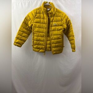REI Co-op Youth Puffer Jacket Size S (8) Yellow Winter  Full Zip Bluesign
